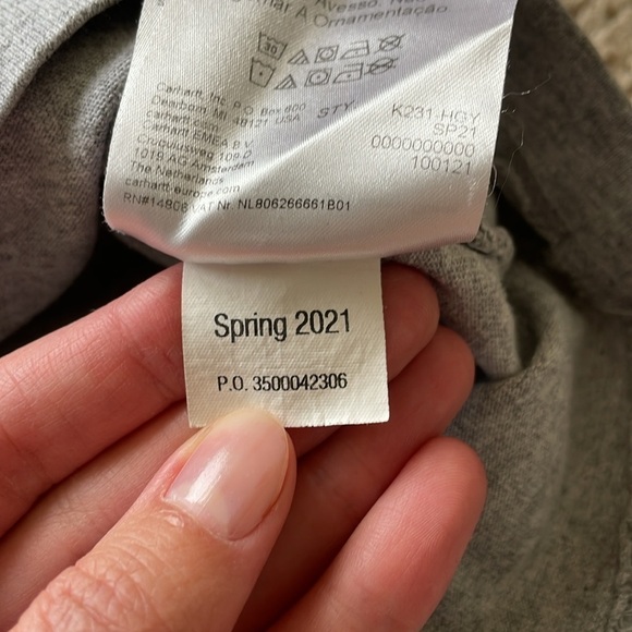 Carhartt Loose Fit Heavyweight Long Sleeve Men’s M Graphic Shirt Logo Gorpcore - Picture 5 of 13